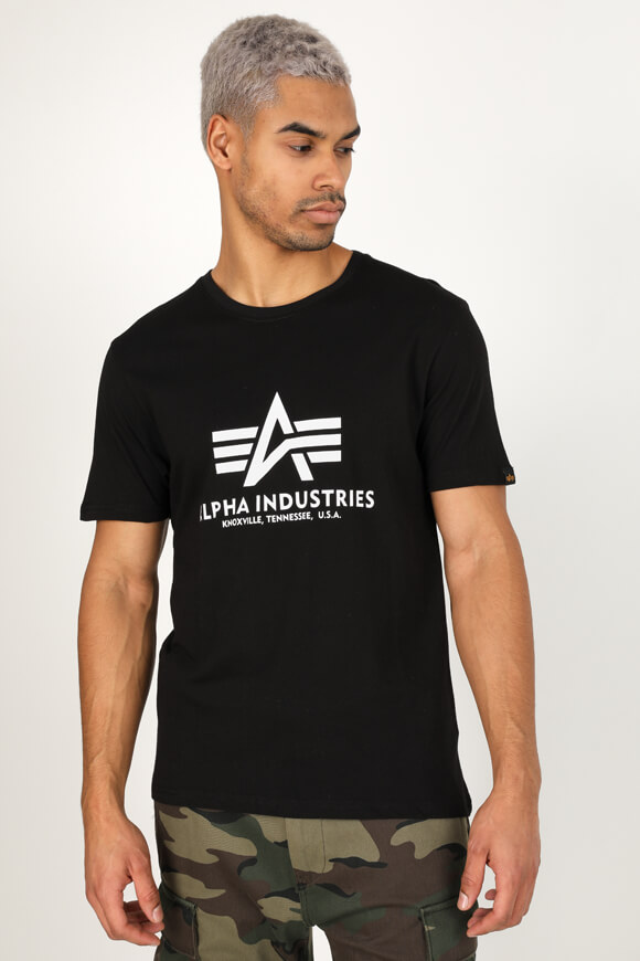 Alpha Industries T-Shirt Schwarz + Weiss