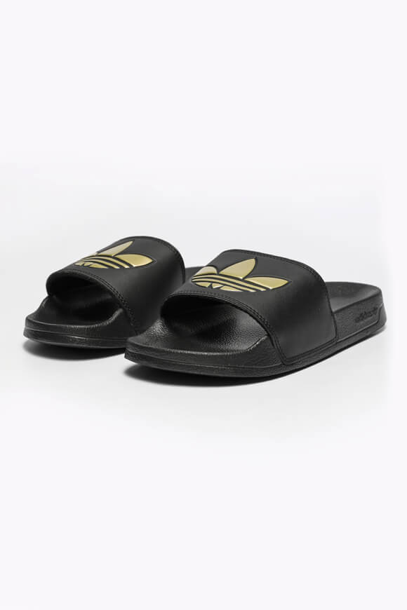 Adidas Originals Pantoletten Schwarz + Farbe Gold CN8681 Adidas Originals Pantoletten Schwarz + Farbe Gold CN8681