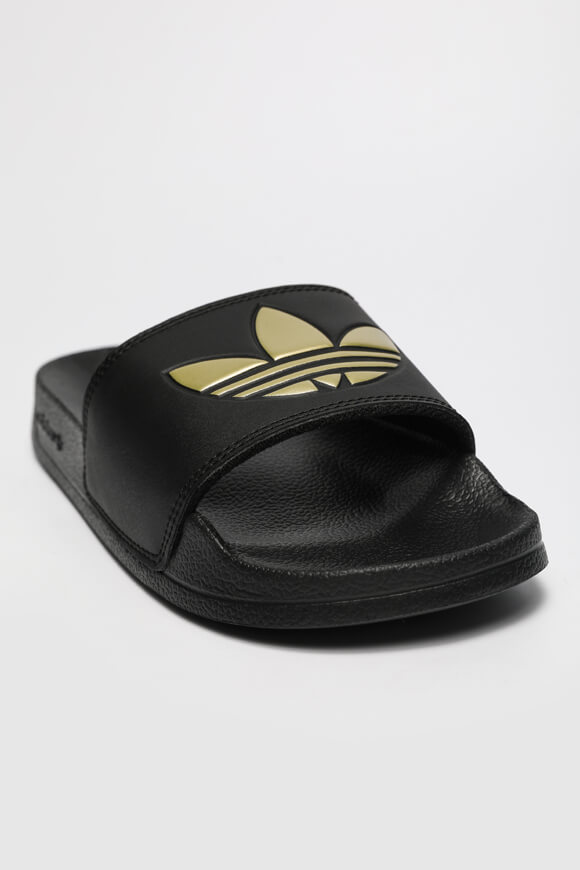 Adidas Originals Pantoletten Schwarz + Farbe Gold CN8681