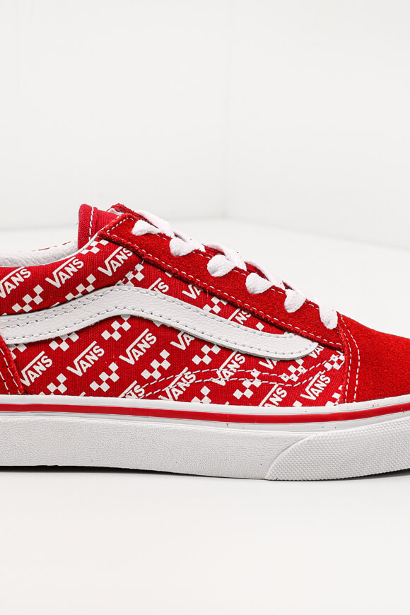 Vans old skool outlet rouge junior