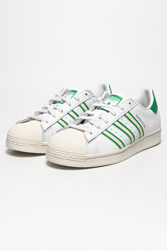 Adidas Originals Superstar Sneaker Weiss + Grün ER8191