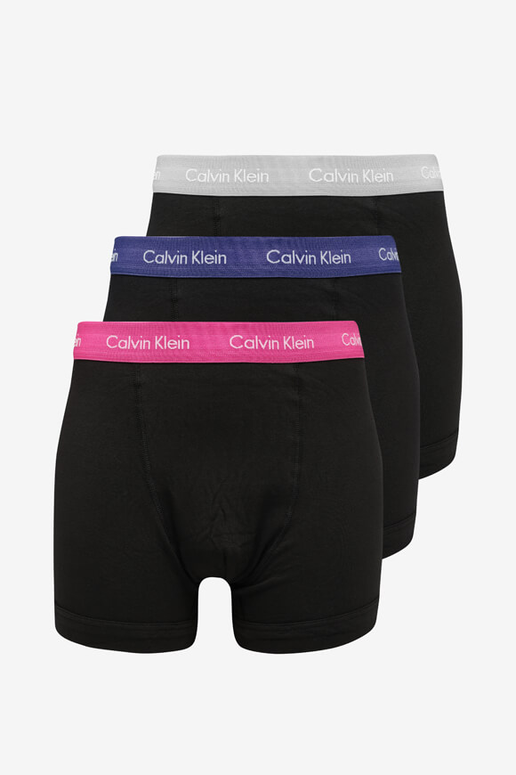 Calvin Klein Underwear Dreierpack Boxershorts Black + Pal Pink + Blue + Light Grey Calvin Klein Underwear Dreierpack Boxershorts Black + Pal Pink + Blue + Light Grey
