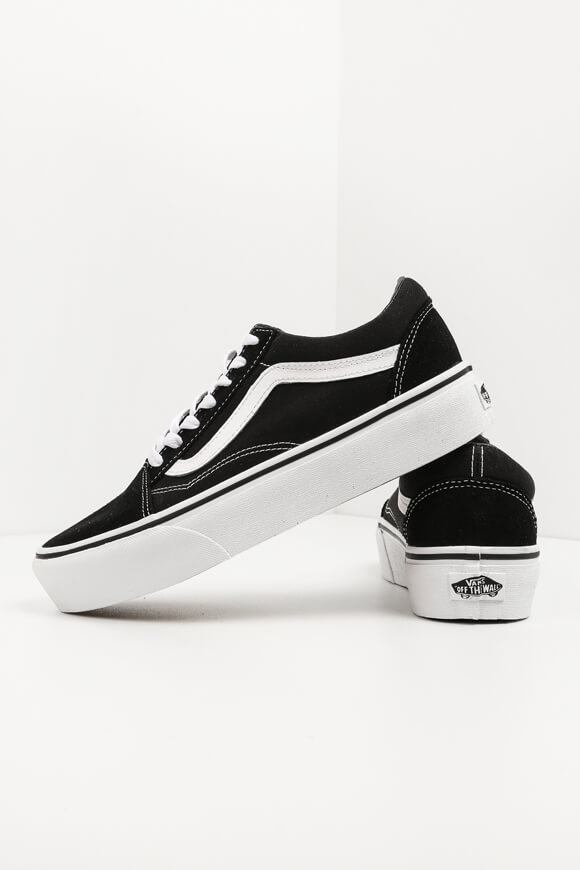 Vans old cheap skool plateau weiß