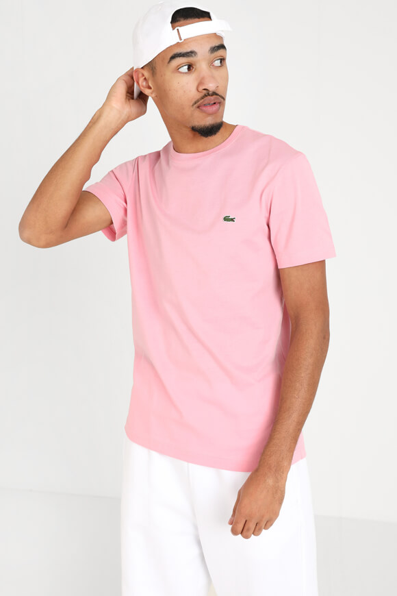 T shirt shop lacoste rose homme