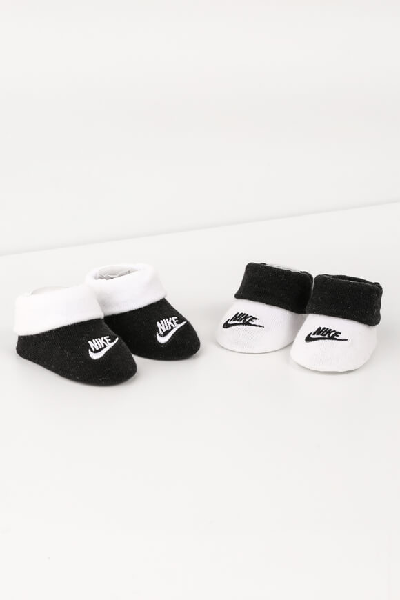 Nike Doppelpack Baby Socken Schwarz + Weiss