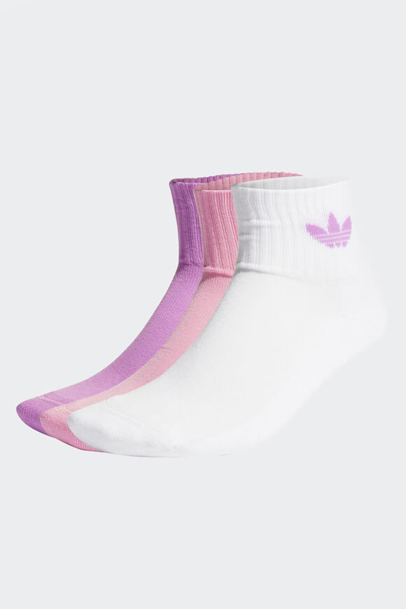 Adidas Originals Dreierpack Socken White + Bliss Pink + Pulse Lilac
