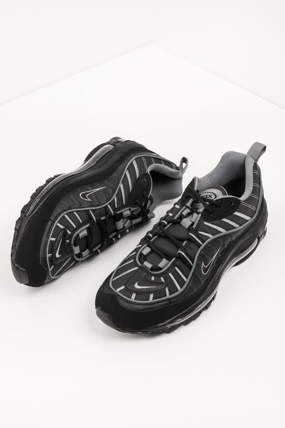 Air max 98 store schwarz grau