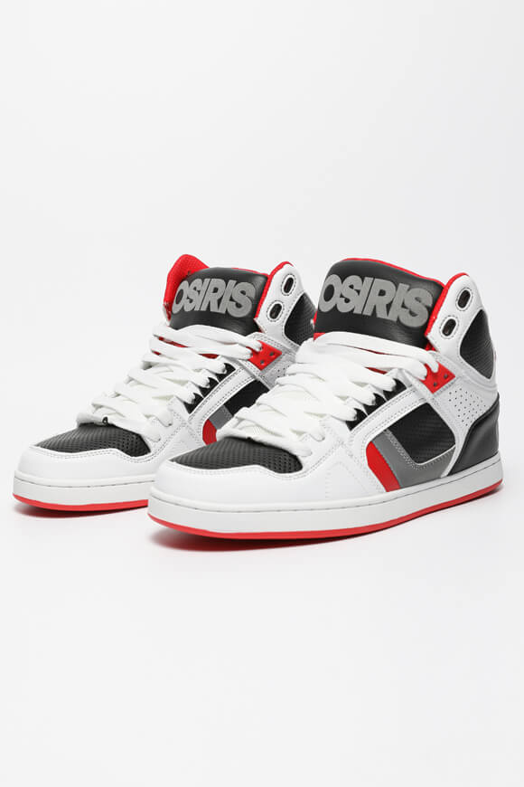 Osiris NYC 83 CLK Sneaker White + Red + Black + Grey