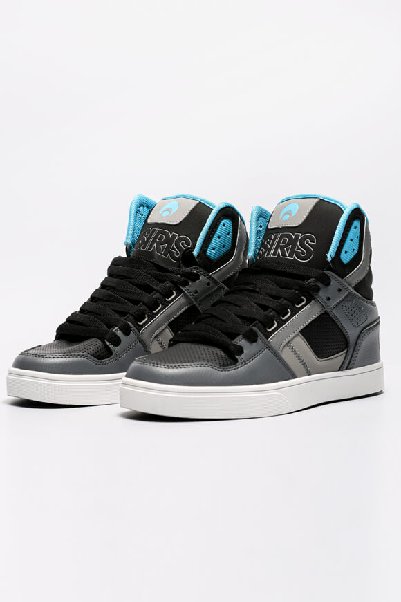 Osiris Clone Sneaker Grey + Black + Cyan