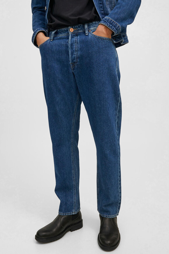 Jack & Jones Chris Loose Fit Jeans L32 Dunkelblau Denim ER8681 Jack & Jones Chris Loose Fit Jeans L32 Dunkelblau Denim ER8681