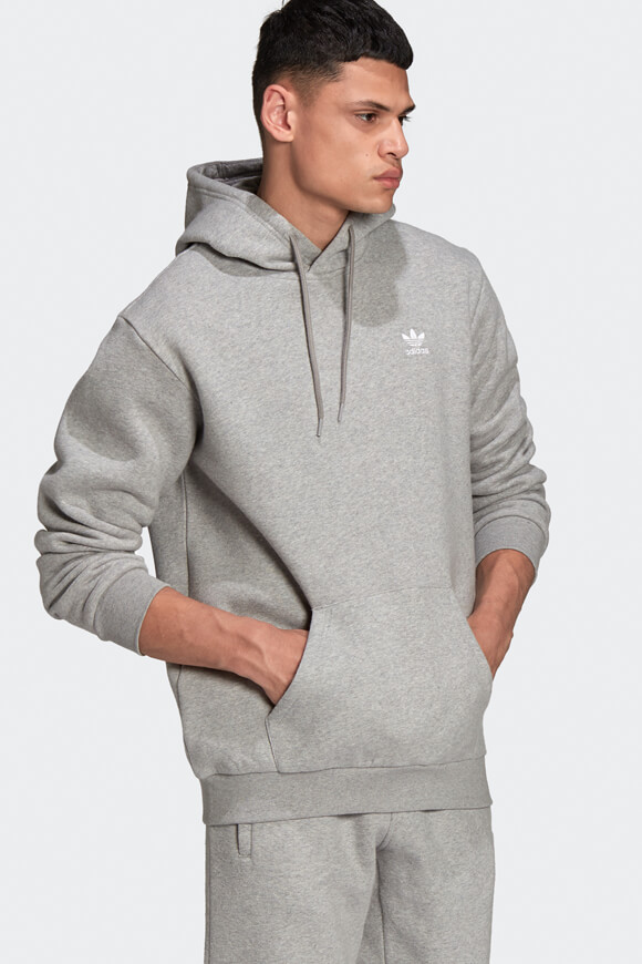 Adidas Originals Kapuzensweatshirt Grau meliert Adidas Originals Kapuzensweatshirt Grau meliert