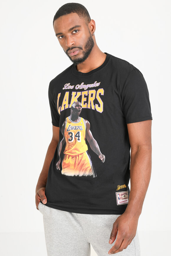 Mitchell & Ness T-Shirt LA Lakers Schwarz
