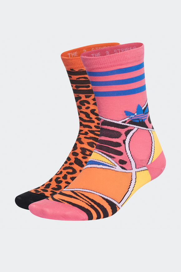 adidas Originals - Lot de 2 paires de chaussettes - Multicolore