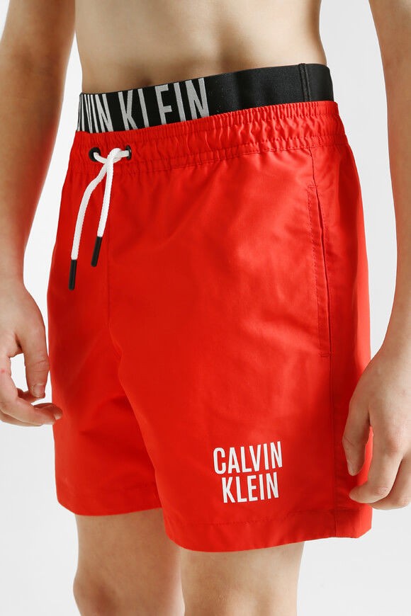 Short de bain calvin klein online rouge