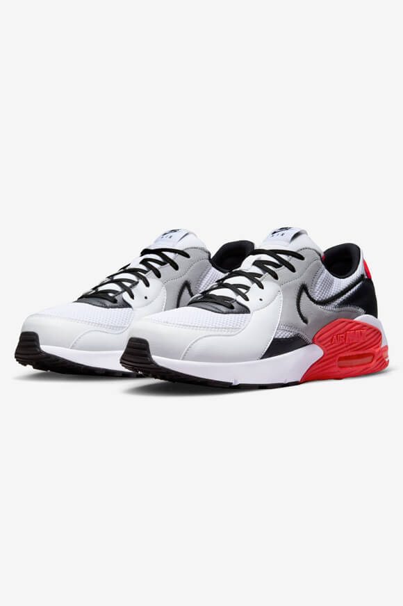 Nike Air Max Excee Sneaker White + Black + Bright Crimson