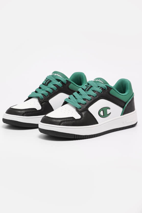 Champion Rebound 2.0 Low Sneaker Weiss + Schwarz + Grün Champion Rebound 2.0 Low Sneaker Weiss + Schwarz + Grün