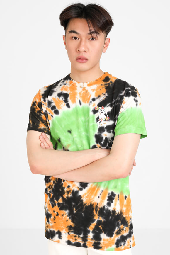RIP N DIP T-Shirt Neon + Black + Orange Loop Dye RIP N DIP T-Shirt Neon + Black + Orange Loop Dye