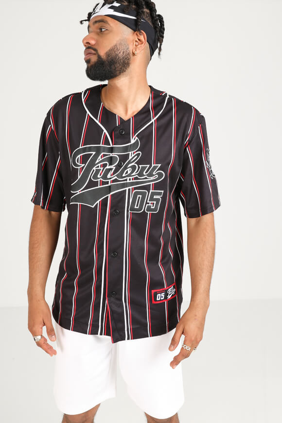 Fubu Baseball Hemd Schwarz ER6207 Fubu Baseball Hemd Schwarz ER6207