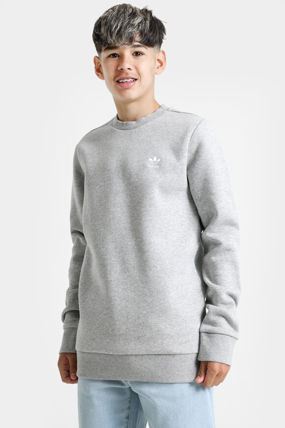 Adidas Originals Sweatshirt Grau meliert + Weiss