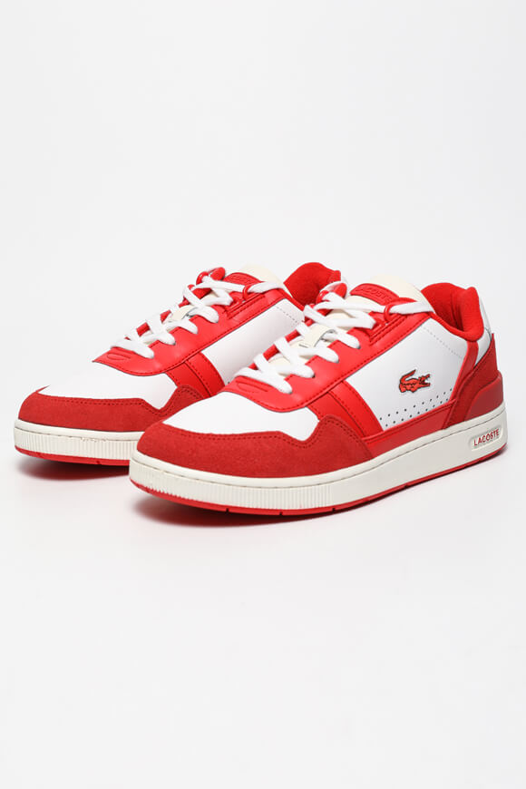 Lacoste T-Clip Sneaker Rot + Weiss ER6791 Lacoste T-Clip Sneaker Rot + Weiss ER6791