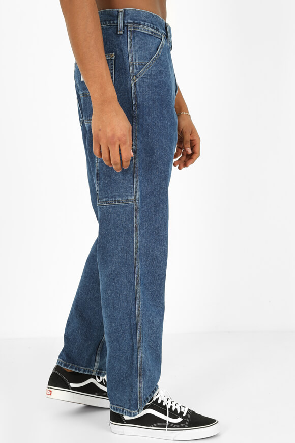 Carhartt WIP Single Knee Relaxed Straight Fit Jeans L32 Blue Stone ER9987