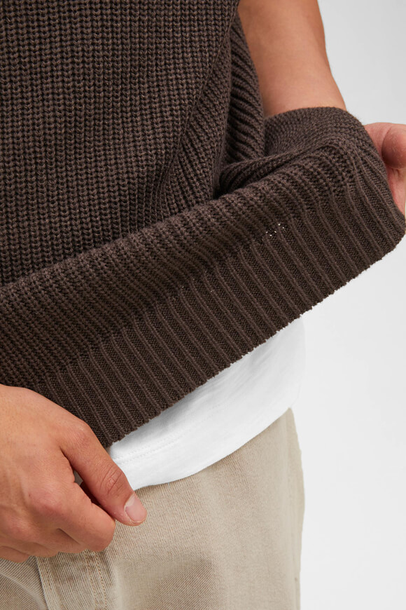 Image sur Pull sans manches en tricot côtelé