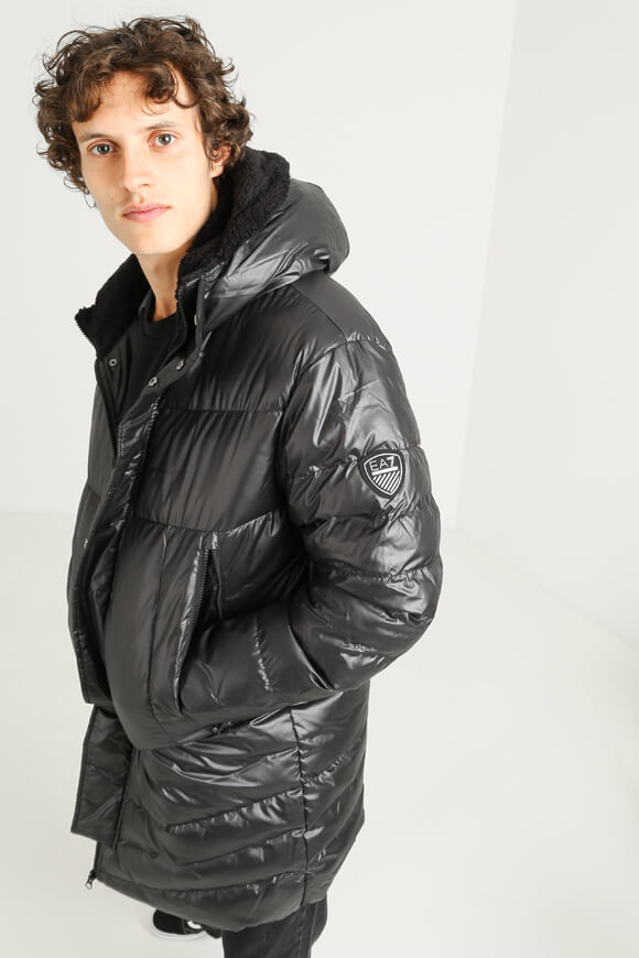 EA7 Emporio Armani Puffermantel Schwarz EA7 Emporio Armani Puffermantel Schwarz