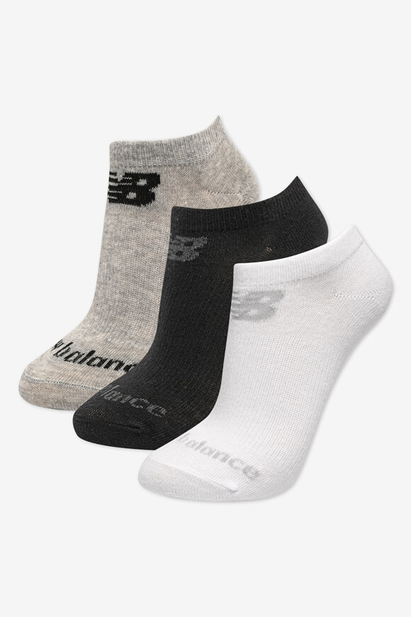 New Balance Dreierpack Socken Weiss + Grau + Schwarz