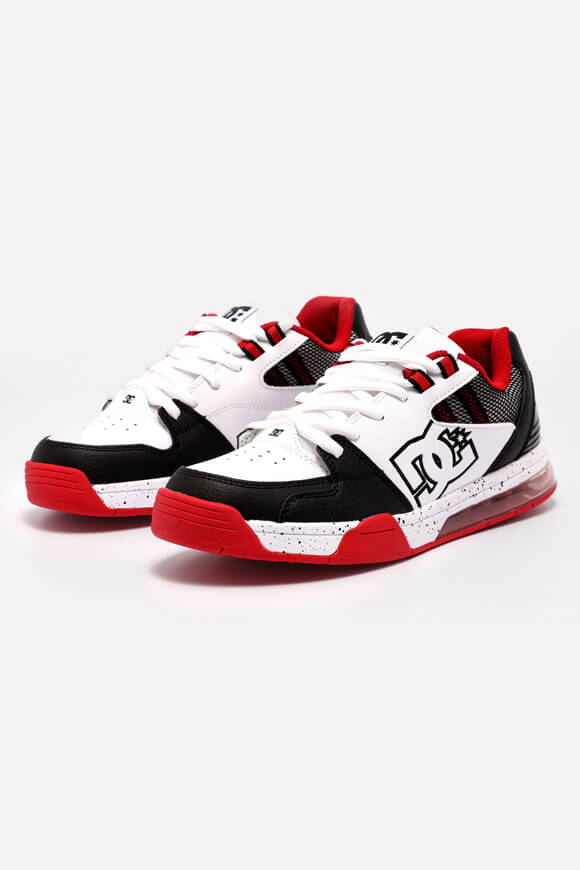 DC Versatile Sneaker White + Black + Athletic Red