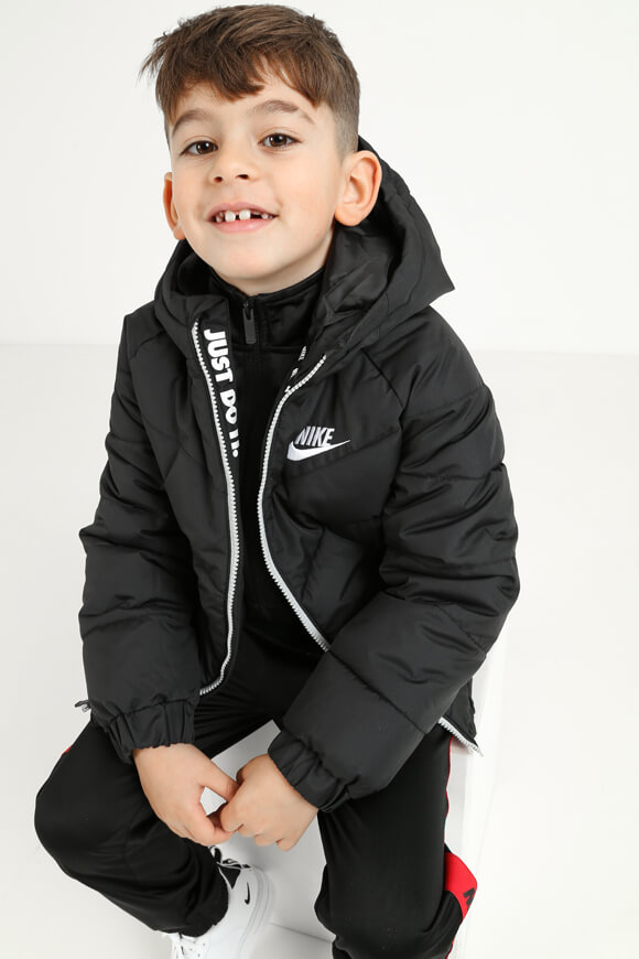 Nike Gesteppte Kids Jacke Schwarz