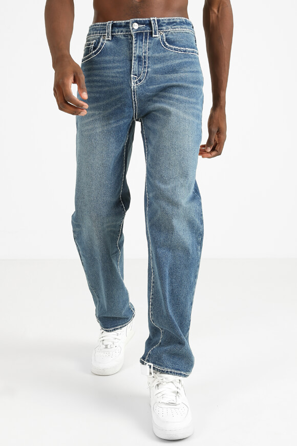 Supercrew Straight Fit Jeans Blau