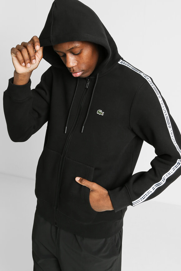 Sweat zippé hotsell lacoste noir