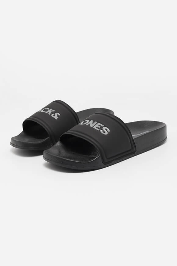 Jack & Jones Junior Pantoletten Schwarz + Anthrazit Jack & Jones Junior Pantoletten Schwarz + Anthrazit