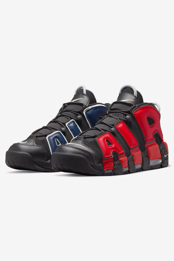 Nike Air More Uptempo '96 Sneaker Black + University Red + Navy