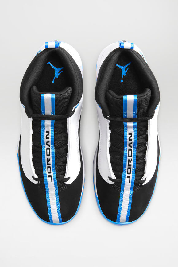 Jordan jumpman pro blue and black best sale