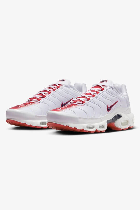 Air max plus white and red on sale