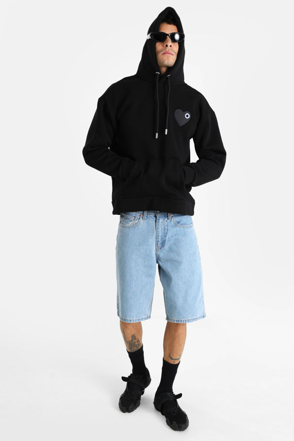 Image sur Heart sweatshirt à capuchon