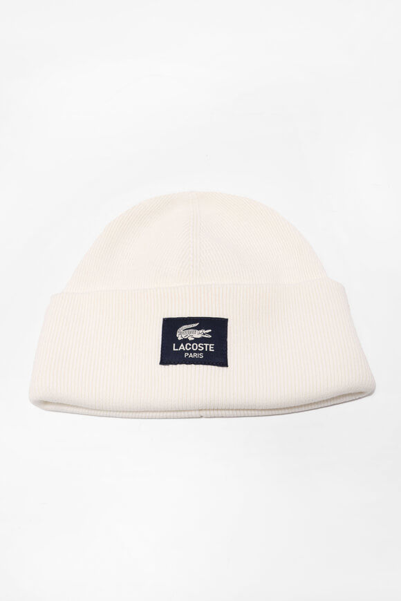 bonnet blanc lacoste