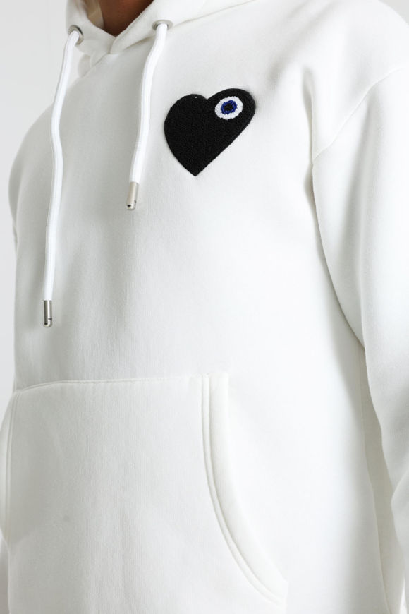 Image sur Heart sweatshirt à capuchon