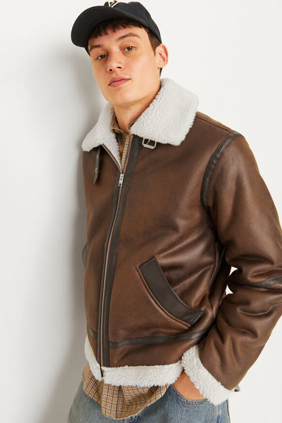 Bild von Cole Aviator Shearling Jacke