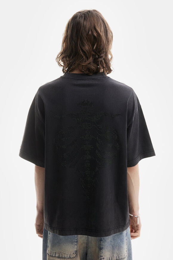 Bild von Ribcage Rhinestone Oversize T-Shirt