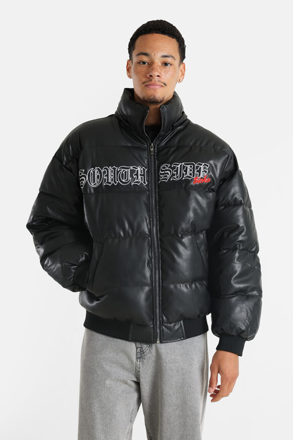 Image sur Puffer Kunstlederjacke