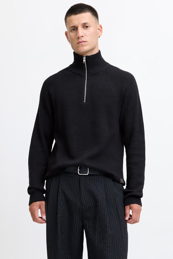 Bild von Pannel gerippter Strickpullover