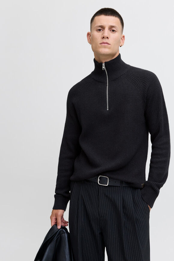 Bild von Pannel gerippter Strickpullover