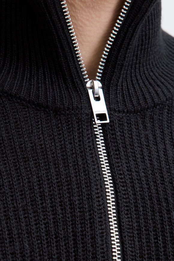 Bild von Pannel gerippter Strickpullover