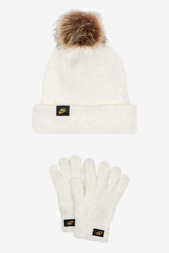 Bild von Set: Pom-Beanie und Handschuhe