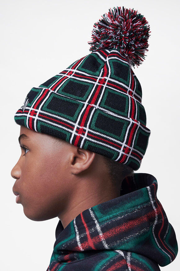 Bild von Holiday Plaid Pom-Beanie