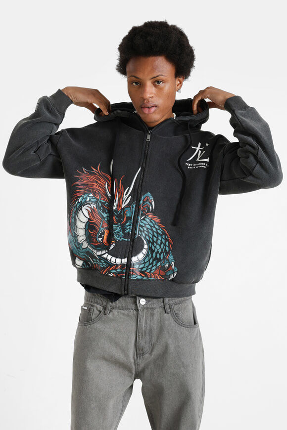 Image sur Sweat zippé à capuchon