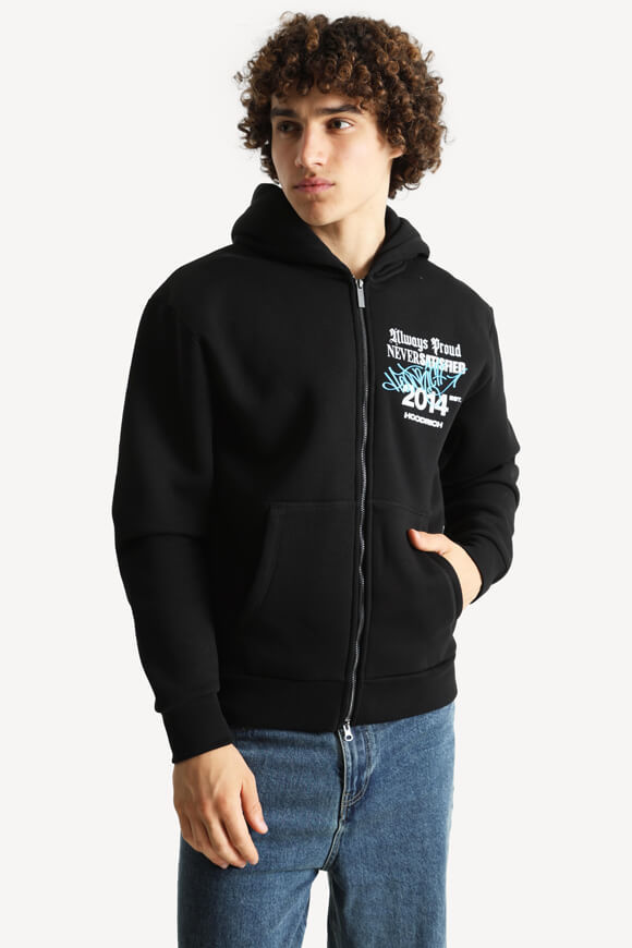 Image sur Stamp Tag sweat ample zippé à capuchon