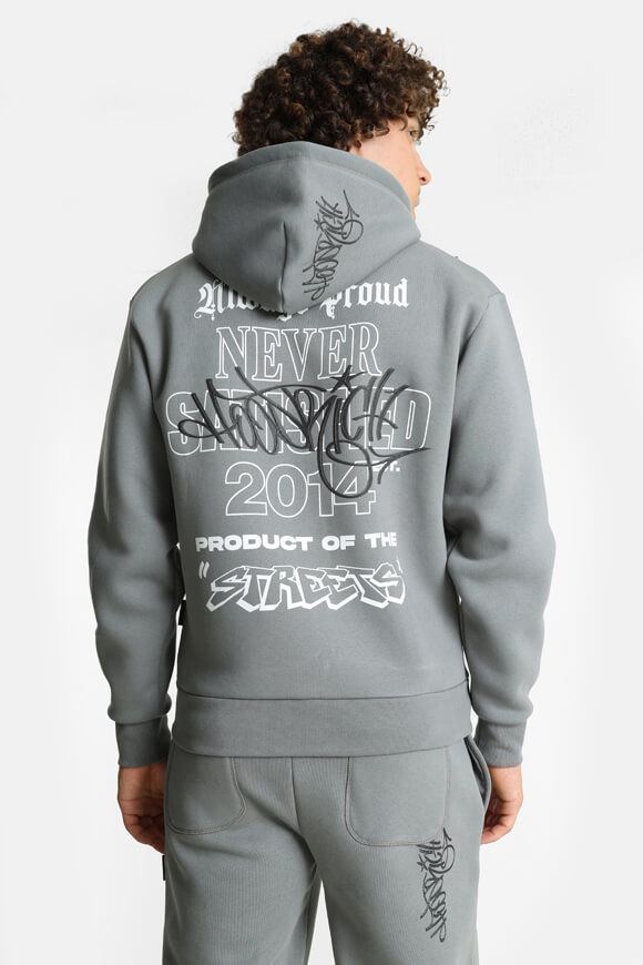 Bild von Stamp Tag Oversize Kapuzensweatjacke